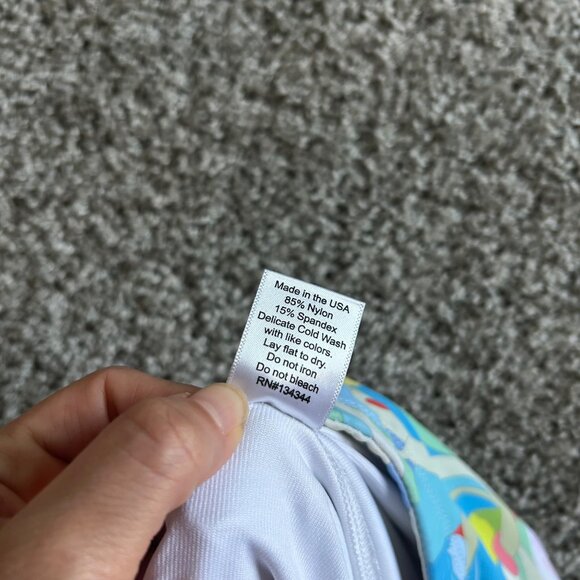 Skinz Flamingo Print Women's Size Large Skirt Pockets Nylon & Spandex - Picture 7 of 9